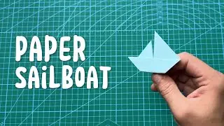 How To Make a Paper Sailboat | Origami Sailboat Tutorial #paperboat  #origami #origamiboat