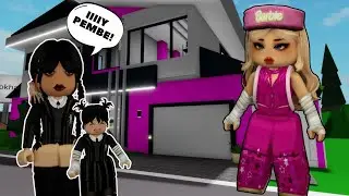 BARBIE WEDNESDAY'LERİ EVLAT EDİNDİ🏡TUBA ARI🐝ARIGİLLER🐝ROBLOX Brookhaven🏡RP 🐝AYŞEM ECE ARI