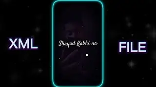NEW SAD SONG ALIGHT MOTION VIDEO.!! 🥰👀GIRLS AND BOY XML FILE.!! ✌️😉TREND XML VIDEO.🤩#sad  #trending