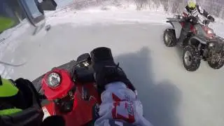 4x4 ATV ice drifting