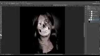 Creepy Skull Face - Adobe Photoshop CS6 Masking