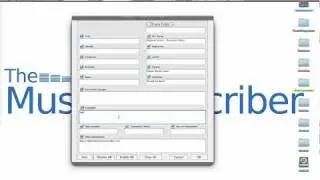 The Music Transcriber: Batch Process Score Info
