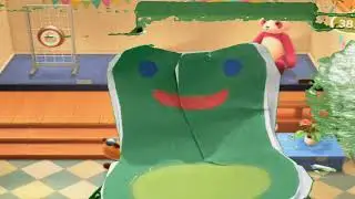 Animal crossing new horizons has FROGGY CHAIR (loud noise)