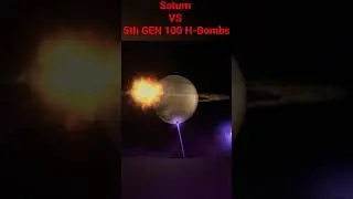 100 H-Bombs VS Saturn 🪐 #share #shorts #youtubeshorts #youtube