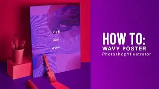 How to Make a Wavy Poster in Photoshop/Illustrator