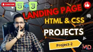 Build a Landing Page from Scratch | HTML & CSS Project-2 [Hindi] 💻 | Mohit Decodes 🚀