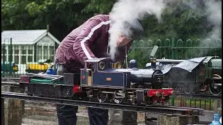 Visiting local railways with my steam loco.