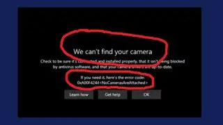 Fix We can't find your camera Error 0xA00F4244 in Windows 11 / 10 | How To Solve Camera not work