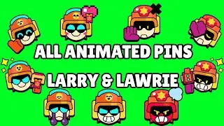Larry and Lawrie Pins (Animated) | Brawl Stars | Green Screen