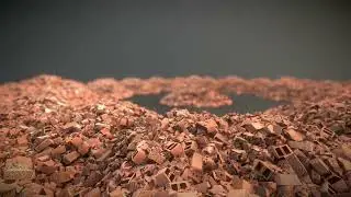 Heap of Clay Brick Demolition Material - Perspective 1