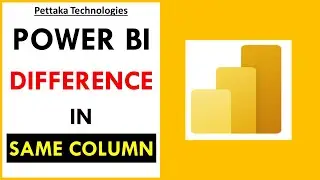 Calculate difference between two values in Power BI same column