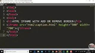 Html Iframe Using Add or Remove Border Style in Html Course on Part-56