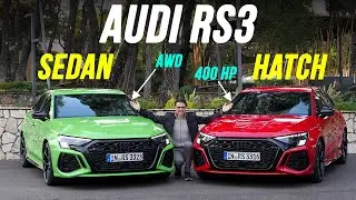 all-new 2022 Audi RS3 🏁 review sedan vs hatch drifting, racetrack & daily 5-cyl drive!