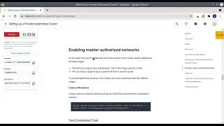 Qwiklabs: Setting up a Private Kubernetes Cluster