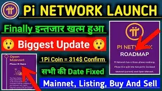 Pi Network New Update/Pi Network Open Mainnet/Pi Network Roadmap Launch/Pi Network Listing Price/