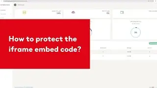 How to protect the iframe embed code?