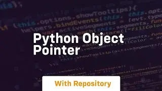 python object pointer