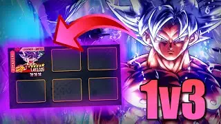CAN ULTRA INSTINCT GOKU 1v3 ANYONE IN PVP?? (Dragon Ball LEGENDS)