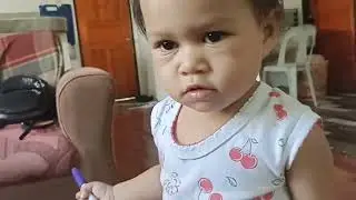 Baby Start her skills in writing