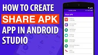 How to Create APK File Sharing App in Android Studio | APK Transfer, App Sharing | Send Your APK