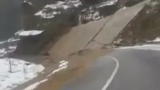 Landslide Turkey caught on camera Jan 2015 ( RAW VIDEO )