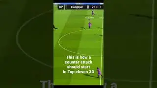 Counter attack in Top eleven 3D    #topeleven2022  #topeleven3D #shorts