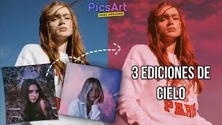 COMO EDITAR EL CIELO DE UNA FOTO EN PICSART 2023 | Ediciones aesthetic desde el celular