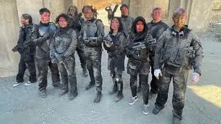 Alien Horde - on movie set with my old and new friends