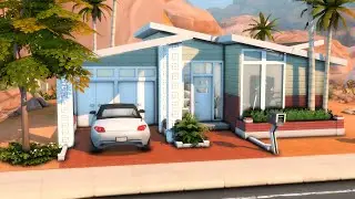 ☀️ Base Game Mid Century Home || Sims 4 Speedbuild || No CC