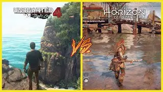Uncharted 4 vs Horizon Zero Dawn - Graphics & Details SBS Comparison