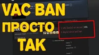 Просто так словил Vac ban