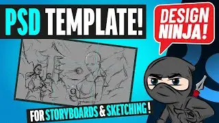 Set Up a PSD Storyboard Template for Storyboarding and Concept Art