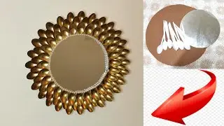 Easy Wall Hanging Craft Ideas / Best Out Of Waste / Amazing Wall Decor With Mirror / Mirror Art