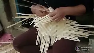TERBARU !!!! Proses pembuatan anyaman Besek bambu