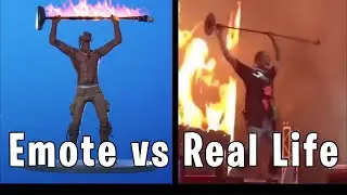 Rage Emote in Real Life | Travis Scott | Fortnite Emotes Synced with Real Source