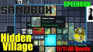 The SANDBOX: Hidden Village all mushrooms SPEEDRUN 11/11 All Quests