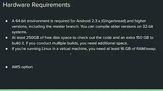 AOSP Development Environment