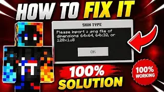 How To Fix Minecraft Import PNG Skin Error (100% Working) 🤯