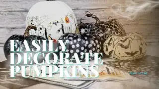 Easily Decorate Pumpkins with Decoupage
