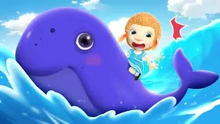 Swimming With a Big Whale & Kids Adventures | Funny Cartoon for Children | Dolly and Friends 3D
