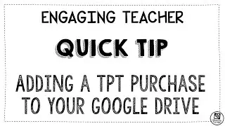 Adding Your TpT Digital Purchase to Your Google Drive