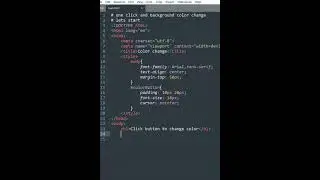 It's Magic! One Click Background Color Change 