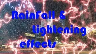 Rainfall And Lightening effect | Adobe Photoshop Tutorial