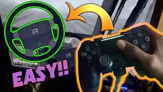 How to use DualShock 4 / DoubleShock 4 as Steering Wheel | Very Easy | Controller as Steering Wheel