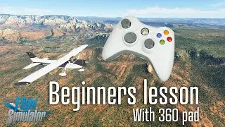 Flight Simulator 2020 beginners lesson with xbox controller