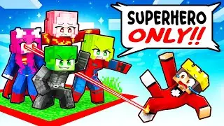 ONE GIRL stuck on a SUPERHERO ONLY Island!