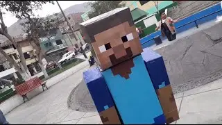 Disfraz MINECRAFT casero Reciclable COSTUME Homemade DIY Recyclable