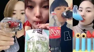 Asmr drinking sounds .음료먹방 모음.飲む音