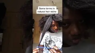 Some terms use in natural hair niche #naturalhair #4chair #afrohair #twistout #hairoil
