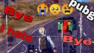 💔Bye Bye 🥺Pubg lite Sad😭video game no?#viral
